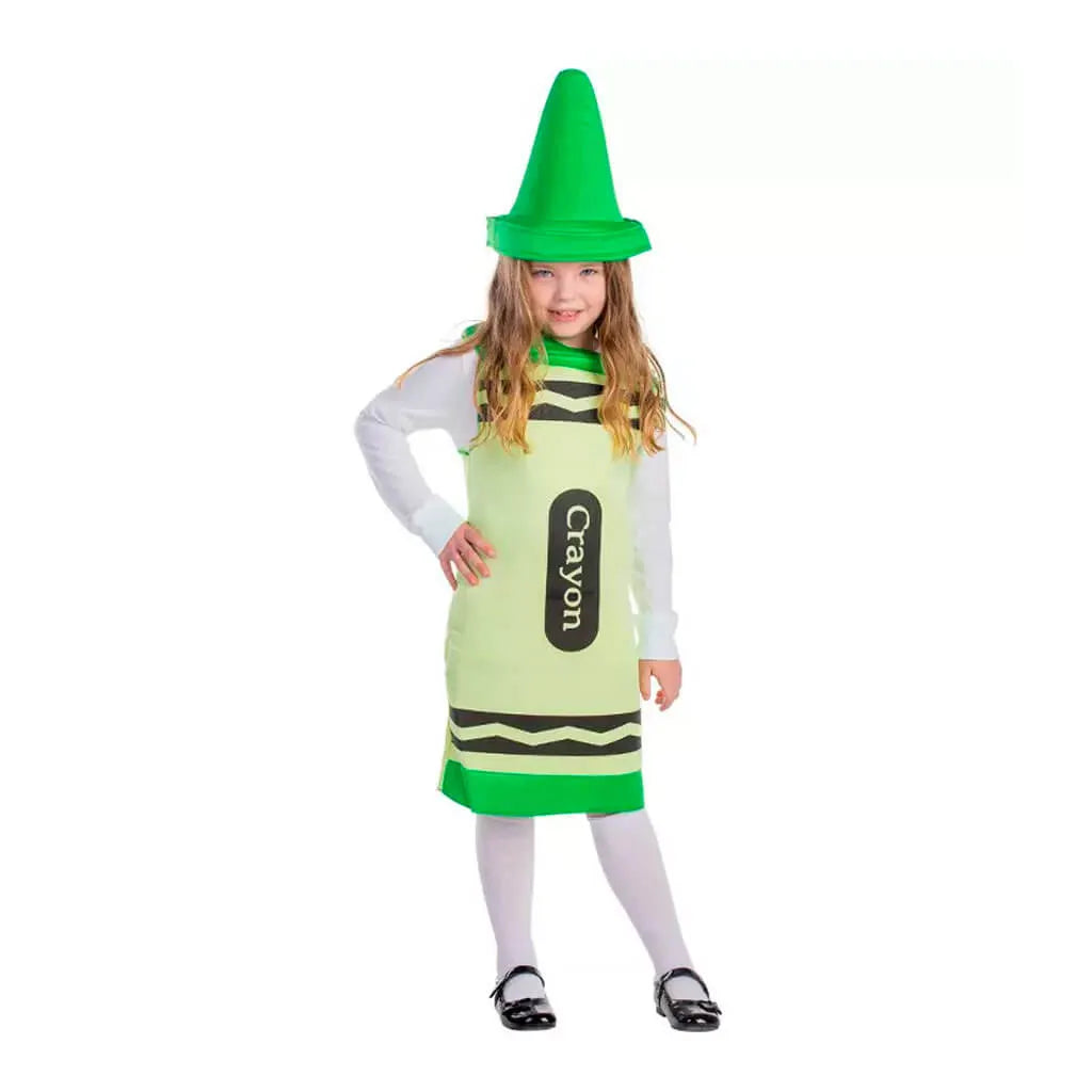 Green Crayon Kids Costume, Size T4