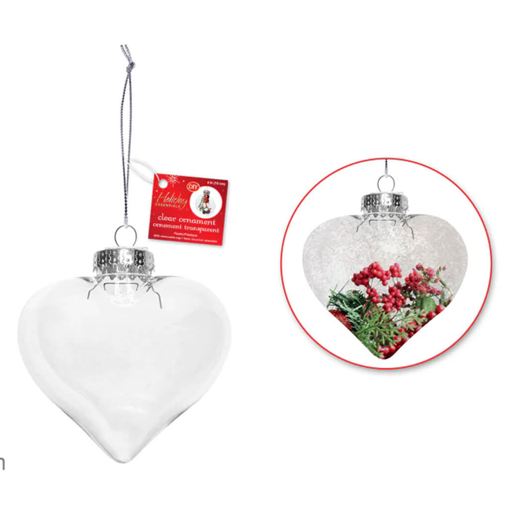 Seasonal Decor DIY Plastic Heart Ornament