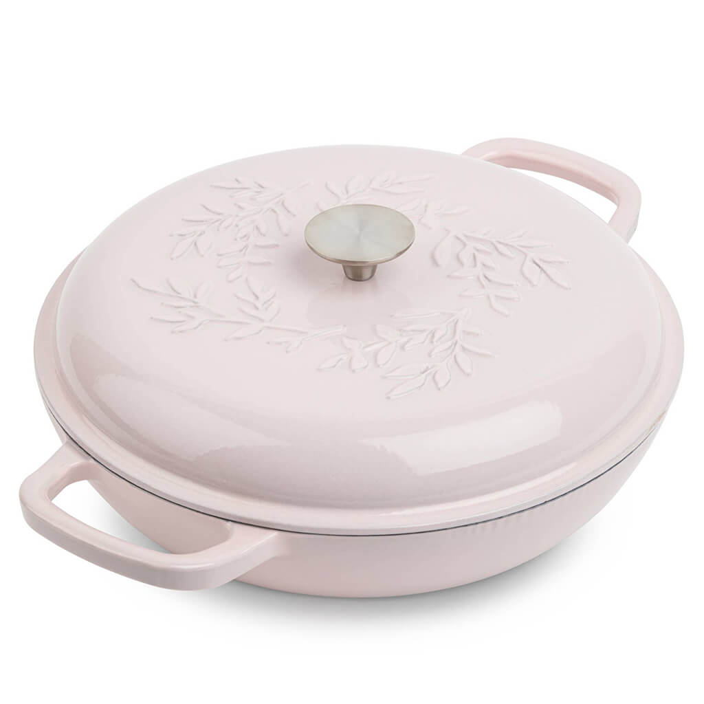 Cast Iron Debossed Casserole, 4QT