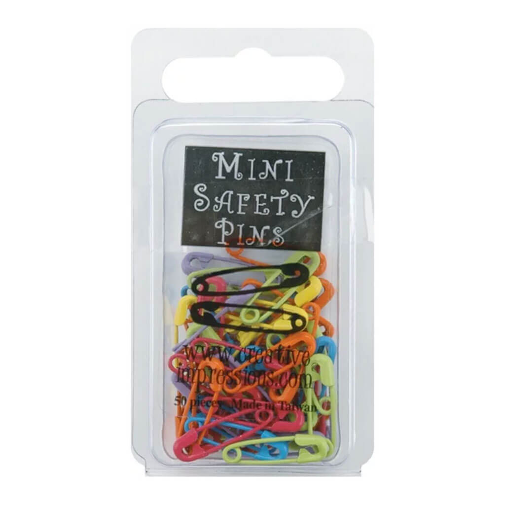 Mini Safety Pin 50Pk, Tropical