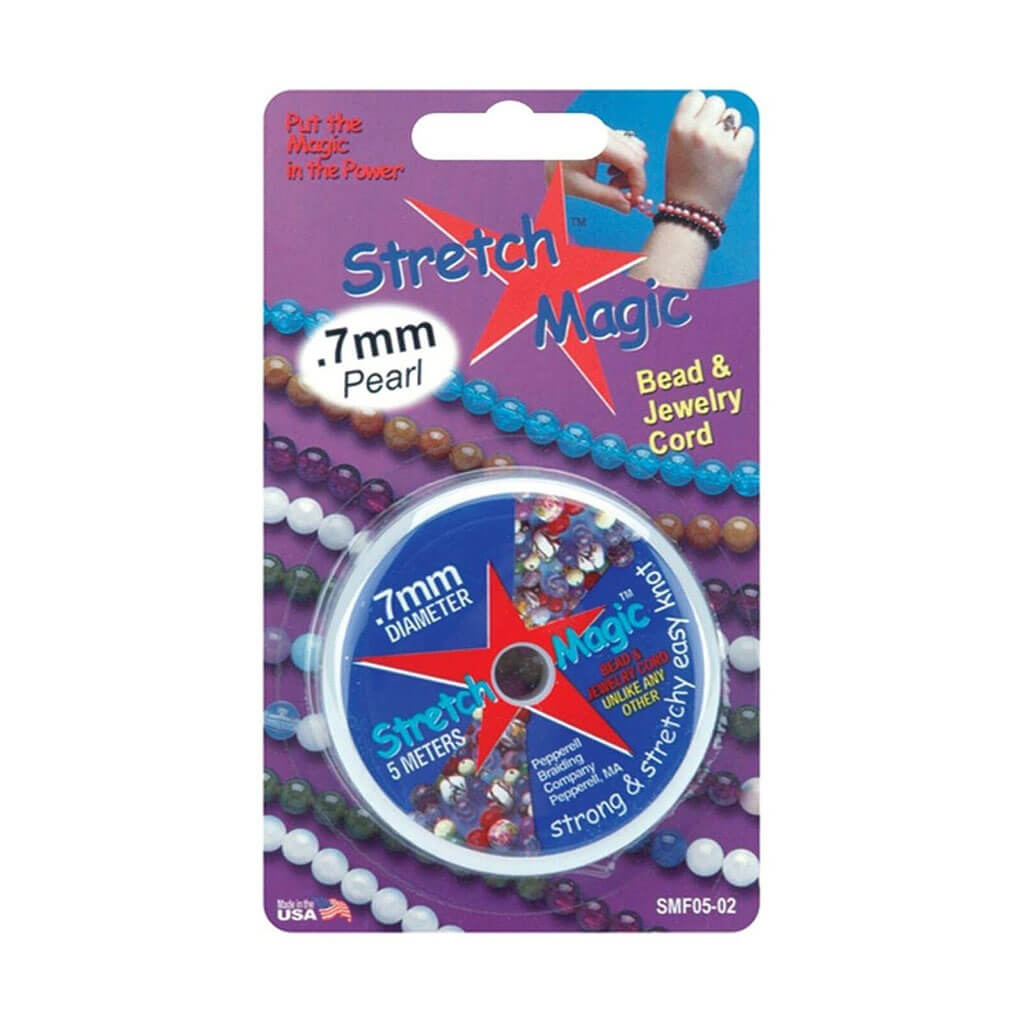 Stretch Magic Bead &amp; Jewelty Cord .7mmx5m, Pearl