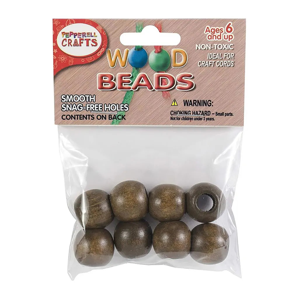 Macrame Beads 20mm Walnutwood