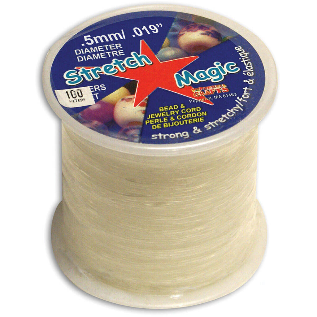 Stretch Magic Bead &amp; Jewelry Cord .5mm x 100m, Clear