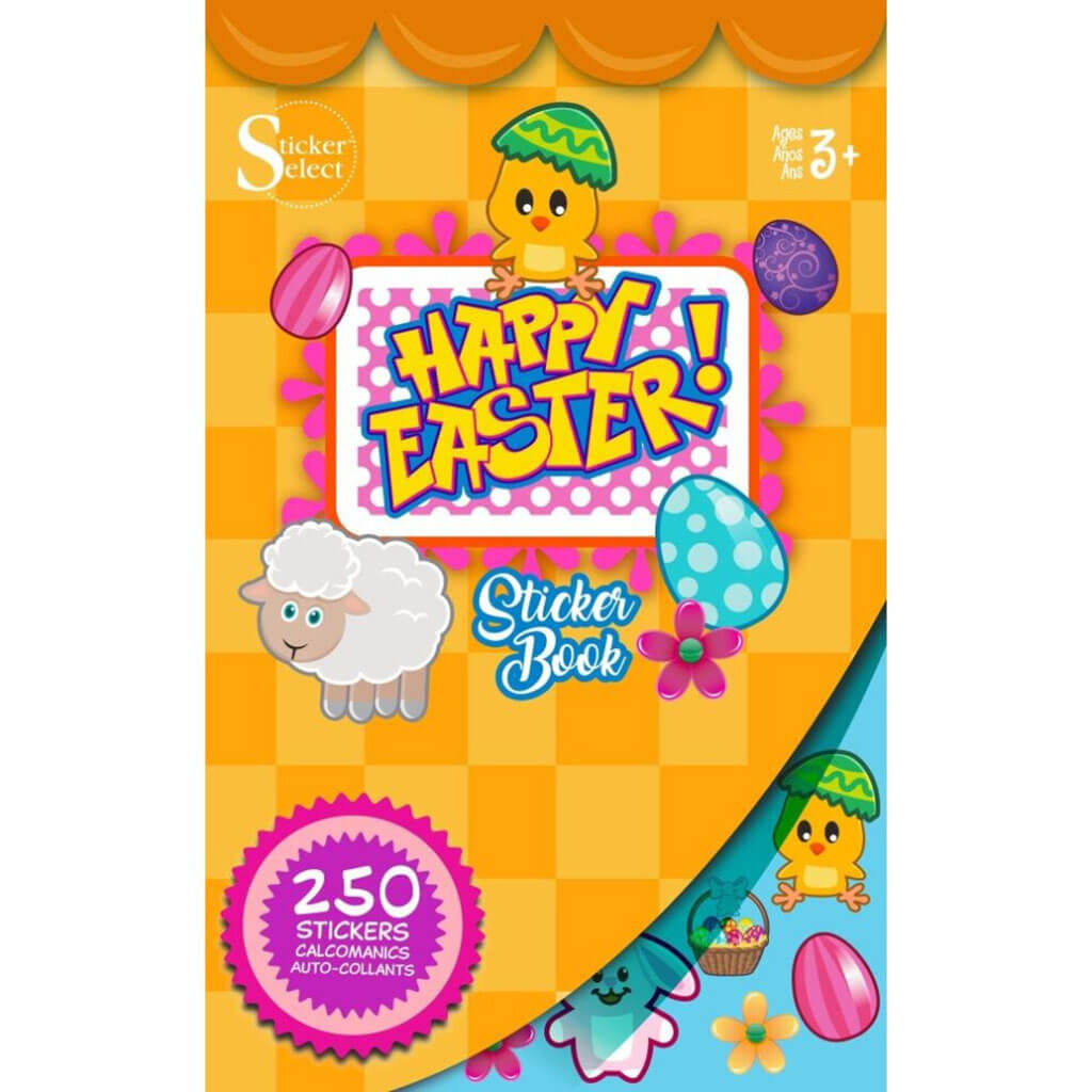 Sticker Book 9.5in x 5.75in, Happy Easter