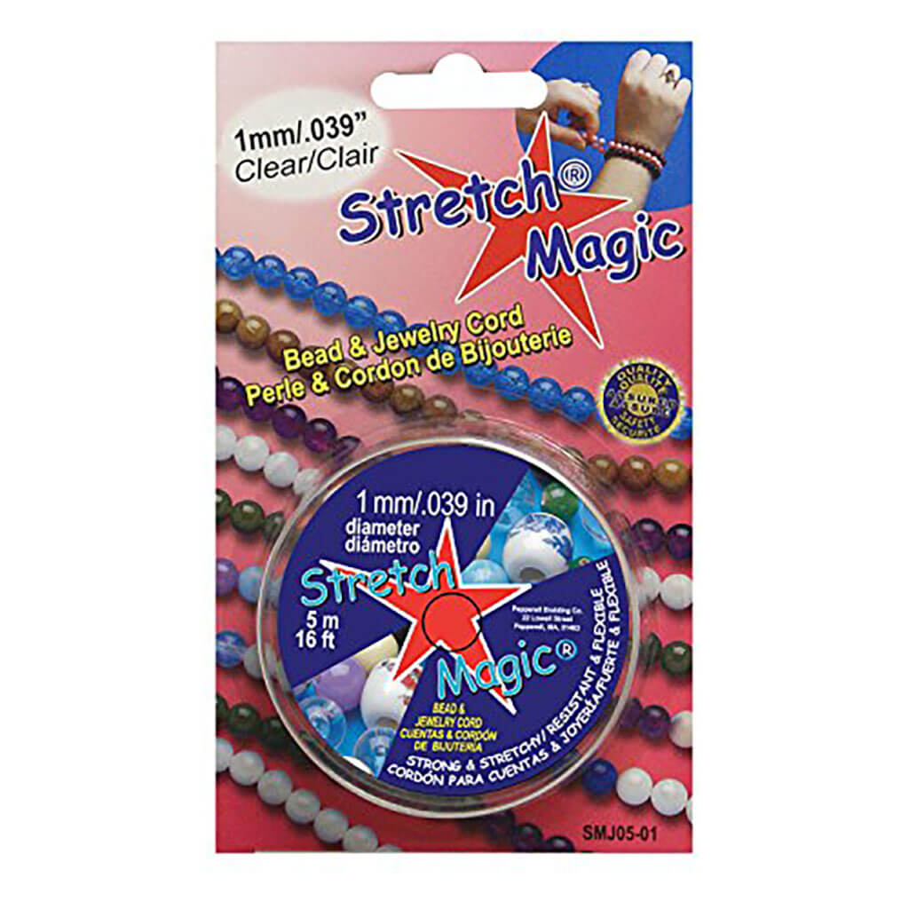 Stretch Magic Bead &amp; Jewelry Cord 1mm x 5m, Clear