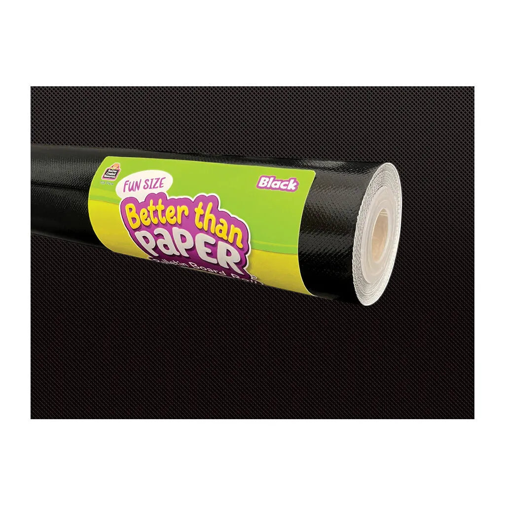 Better Than Paper Bulletin Board Roll 18in x 12ft Fun Size Black