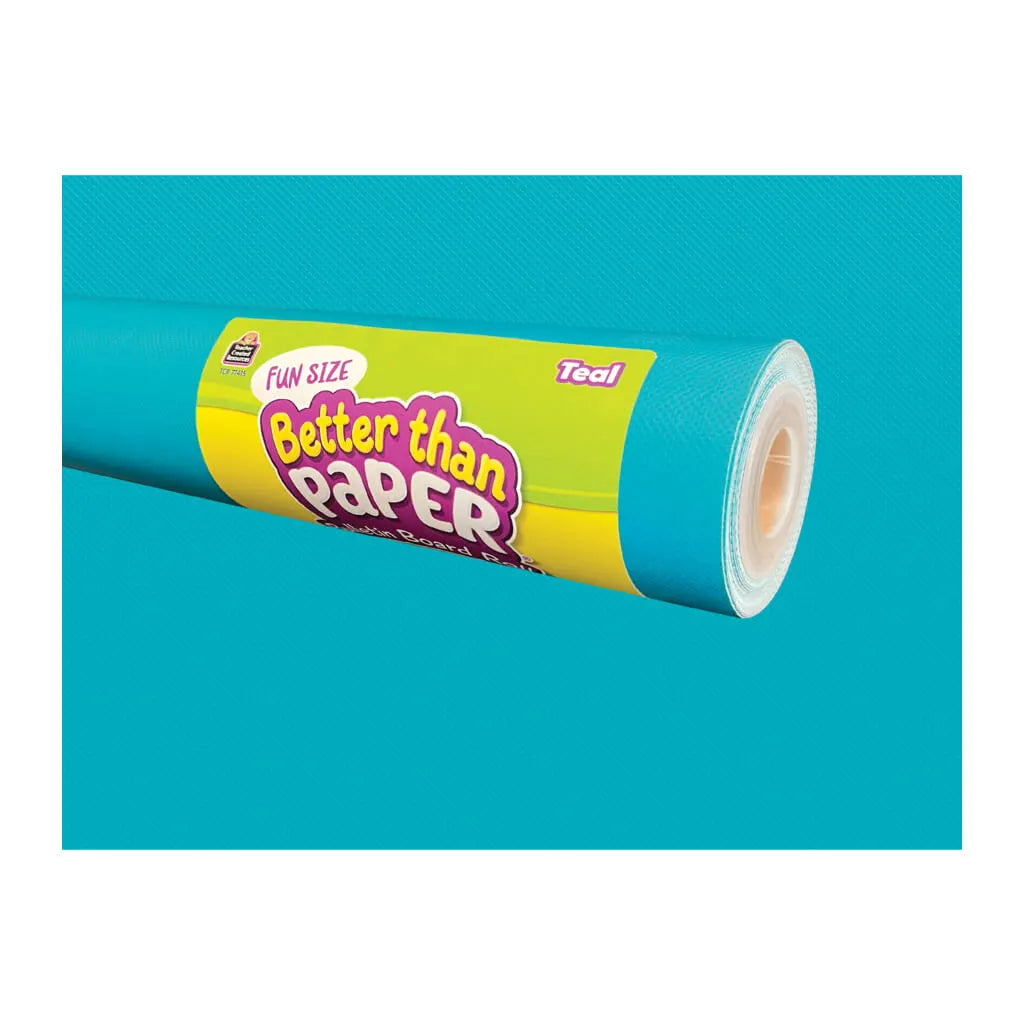 Better Than Paper Bulletin Board Roll 18in x 12ft Fun Size Teal