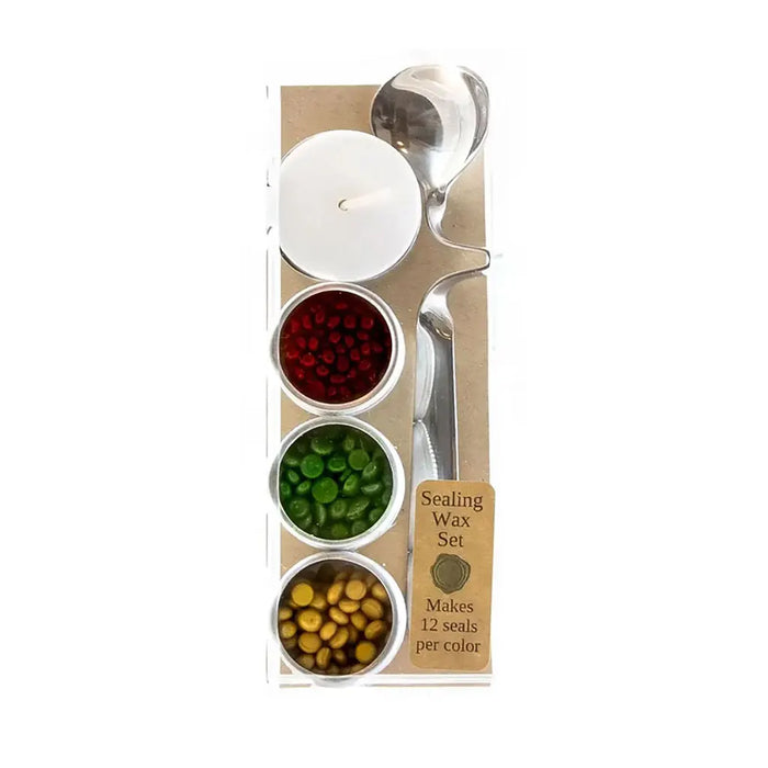 Sealing Wax Bead Kit Gold, Cranberry, Green