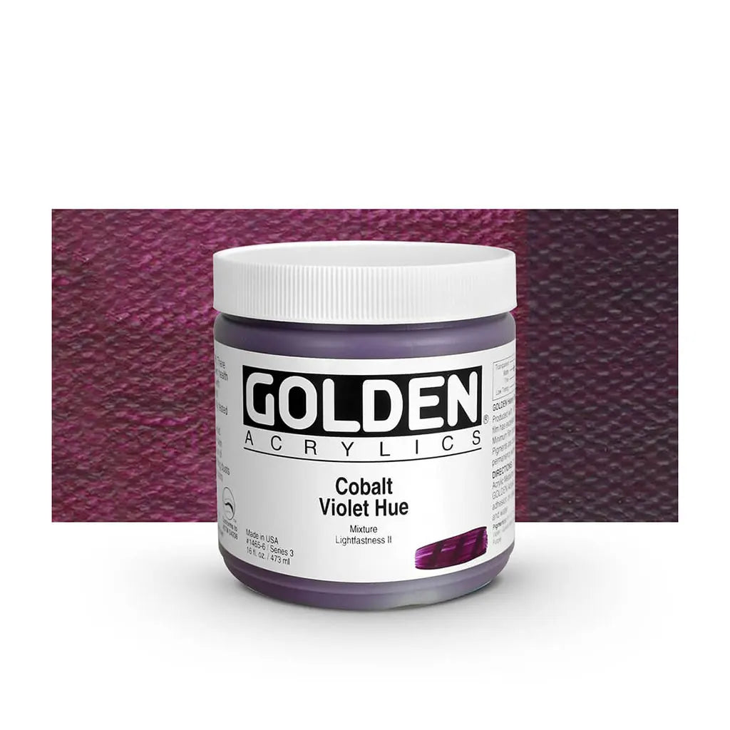 Golden Heavy Body Acrylic 8oz Cobalt Violet Hue S3