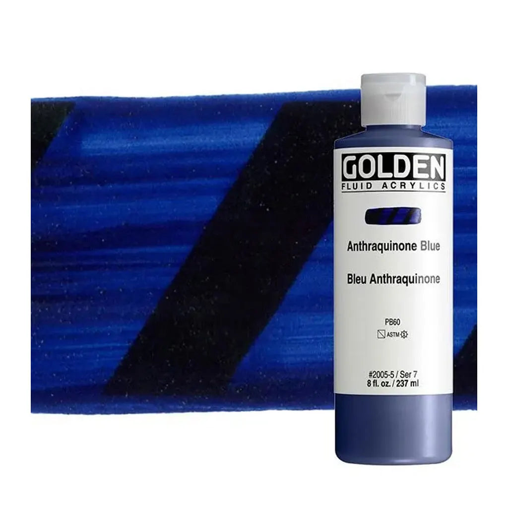 Golden Fluid Acrylic 8oz Anthraquinone Blue S7