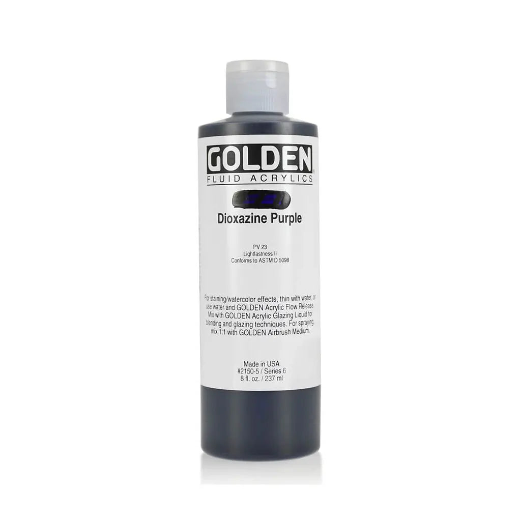 Golden Fluid Acrylic 8oz Dioxazine Purple S6