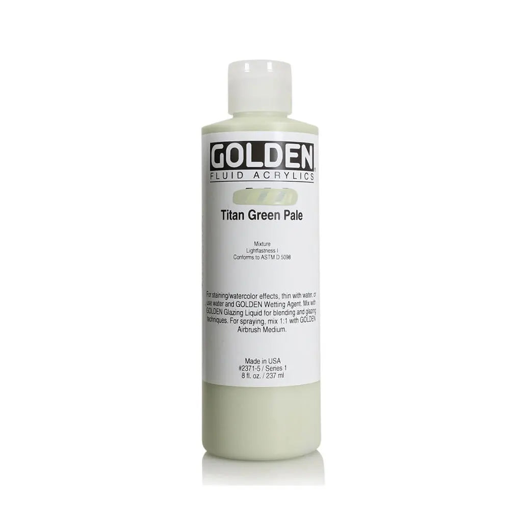 Golden Fluid Acrylic 8oz Titan Green Pale S1