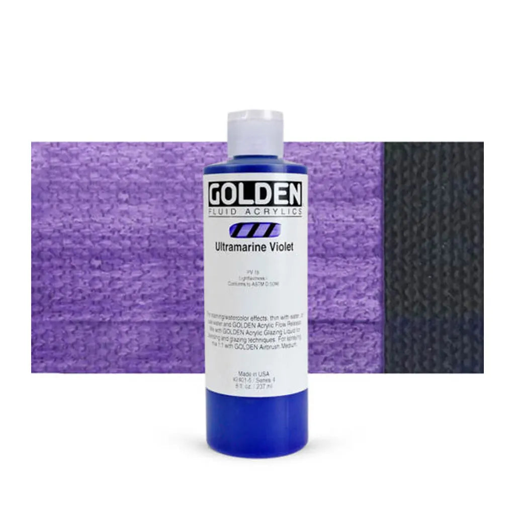 Golden Fluid Acrylic 8oz Ultramarine Violet S4