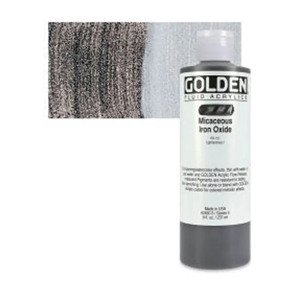 Golden Fluid Acrylic 8oz Micaceous Iron Oxide S4