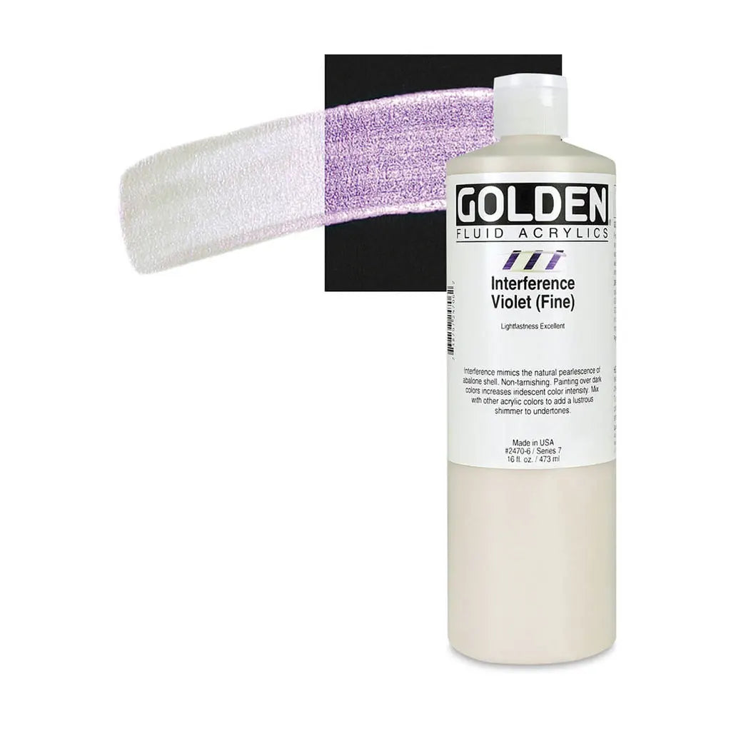 Golden Fluid Acrylic 16oz Interference Violet (Fine) S7