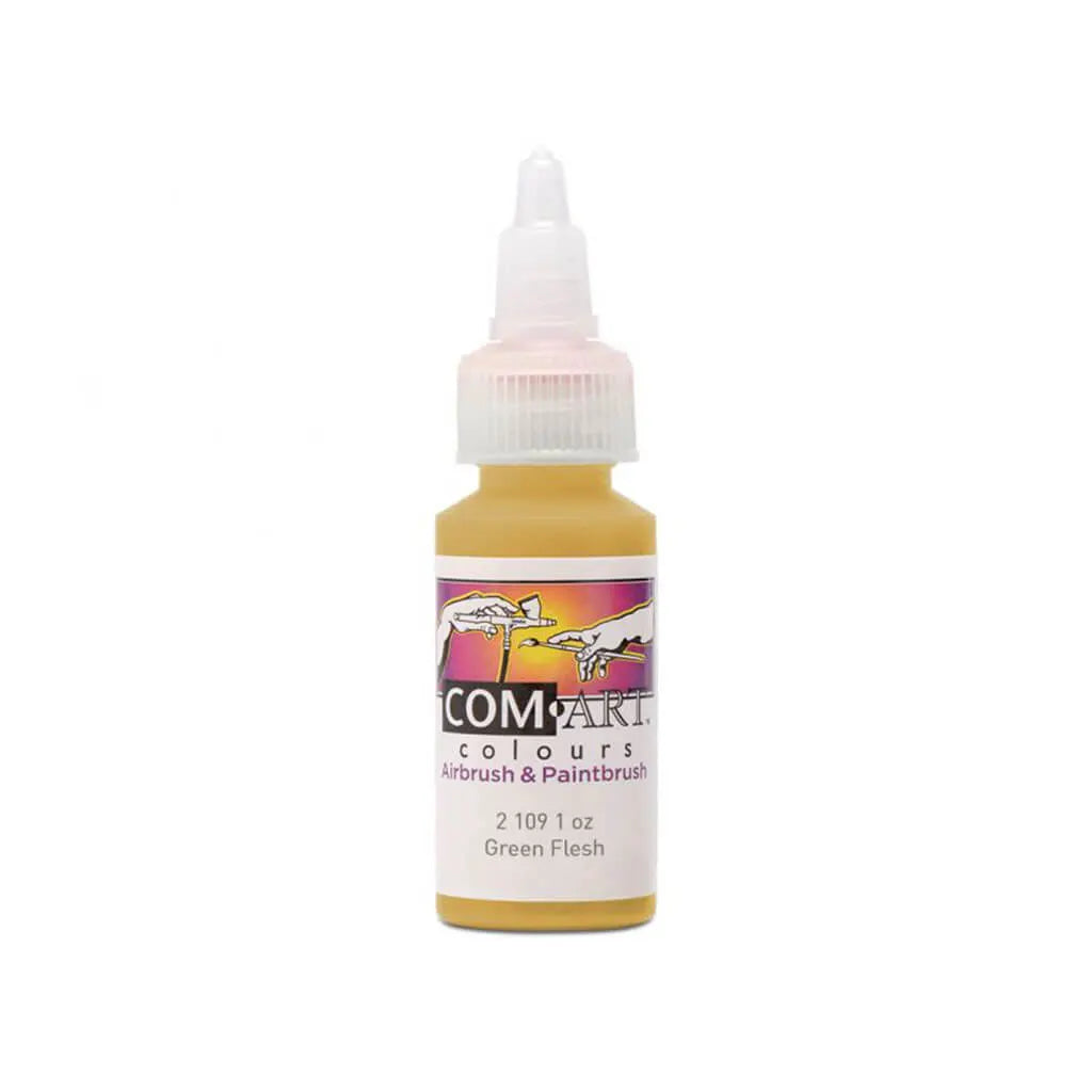 Com Art Colours Acrylic 1oz Transparent Green Flesh