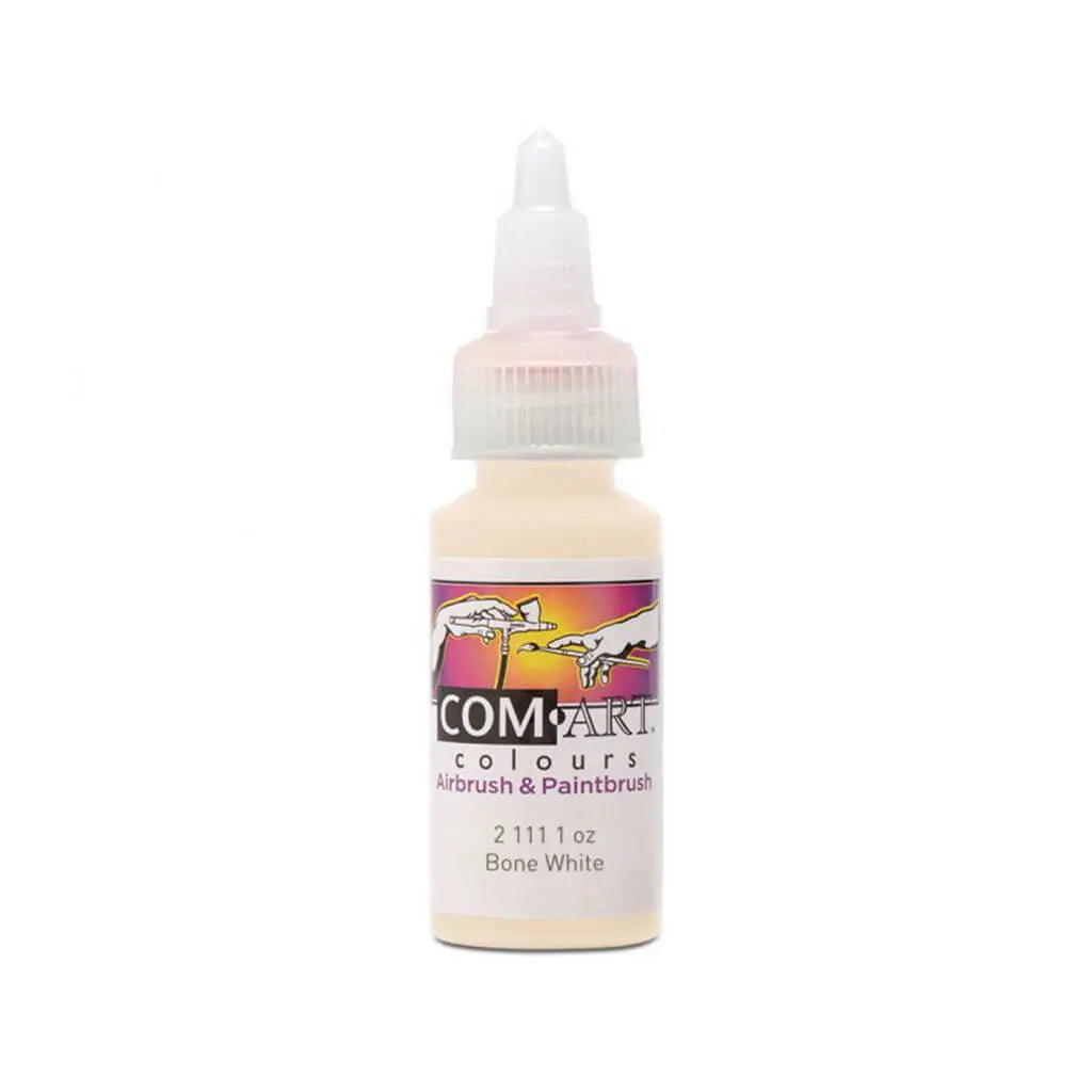 Com Art Colours Acrylic 1oz Transparent Bone White