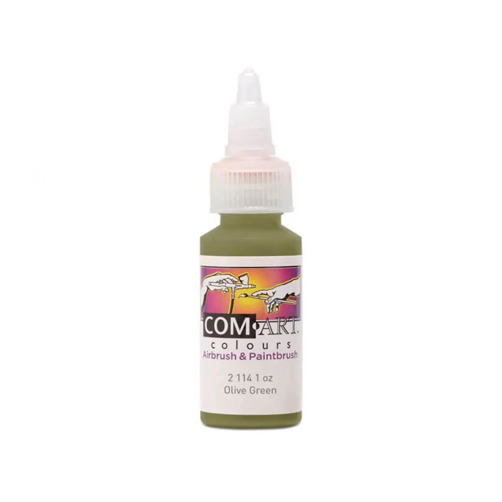 Com Art Colours Acrylic 1oz Transparent Olive Green