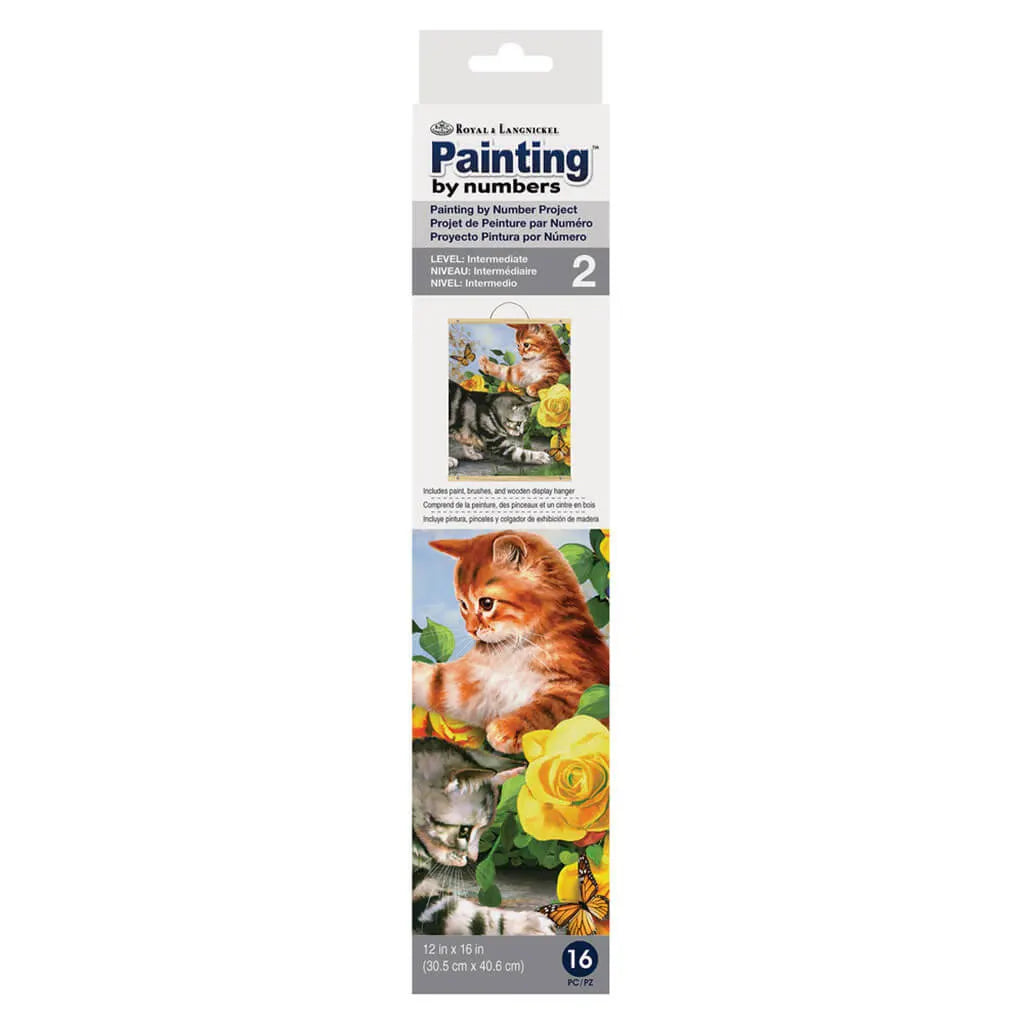 painting by number scroll kitten play