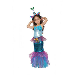 Mermaid Costume Set Medium 4 to 6