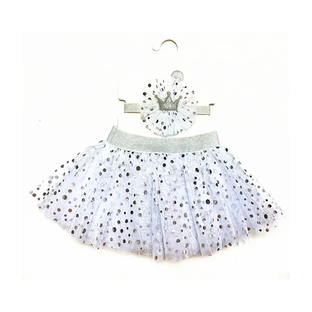 Baby White Tutu Set