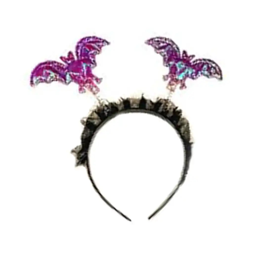 Purple Bat Headband
