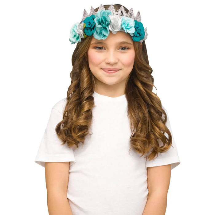 Fantasy Fairy Floral Crown, Silver