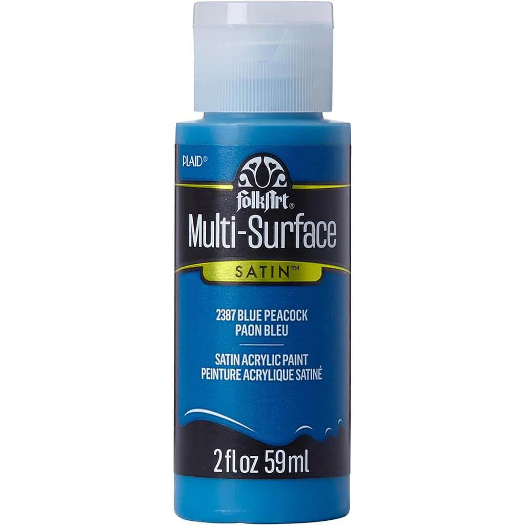 PLAID Folkart Multi-Surface Satin, 2oz, Blue Peacock