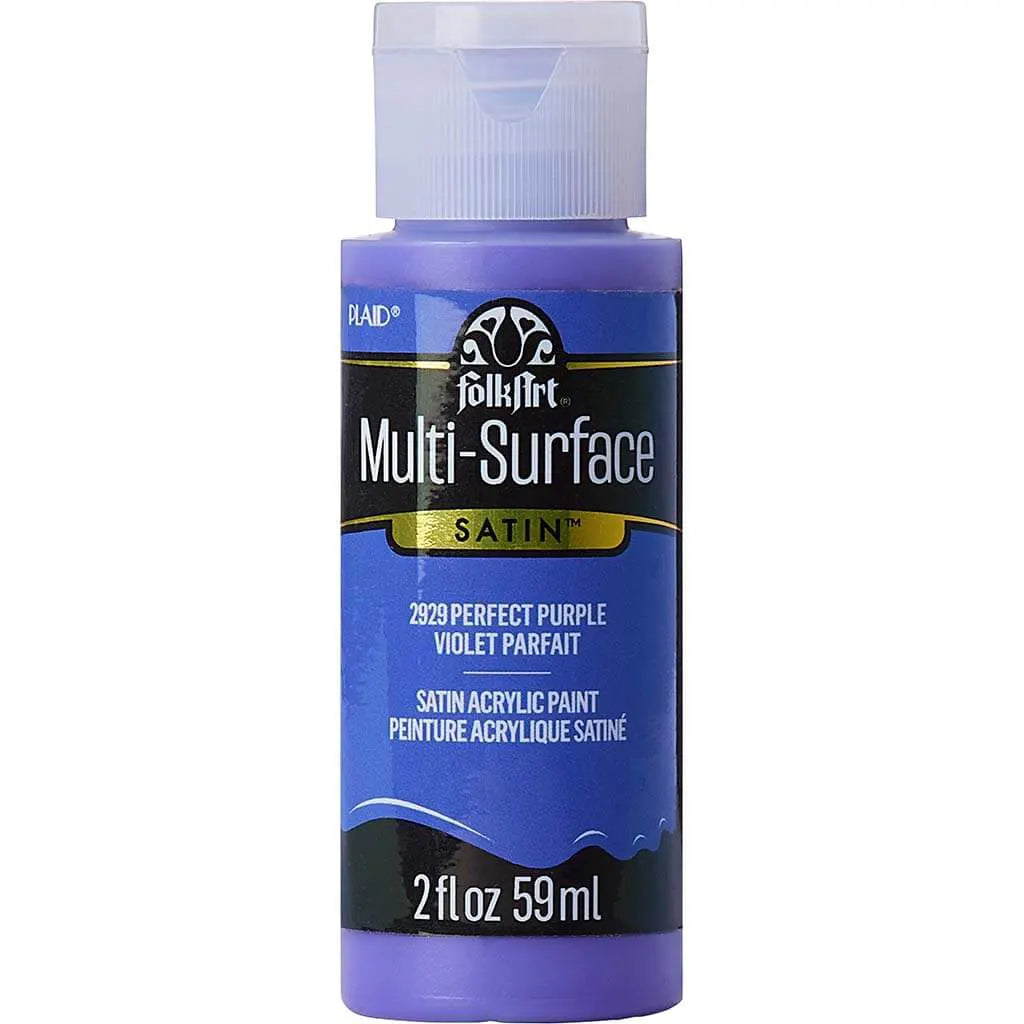 PLAID Folkart Multi-Surface Satin, 2oz, Perfect Purple