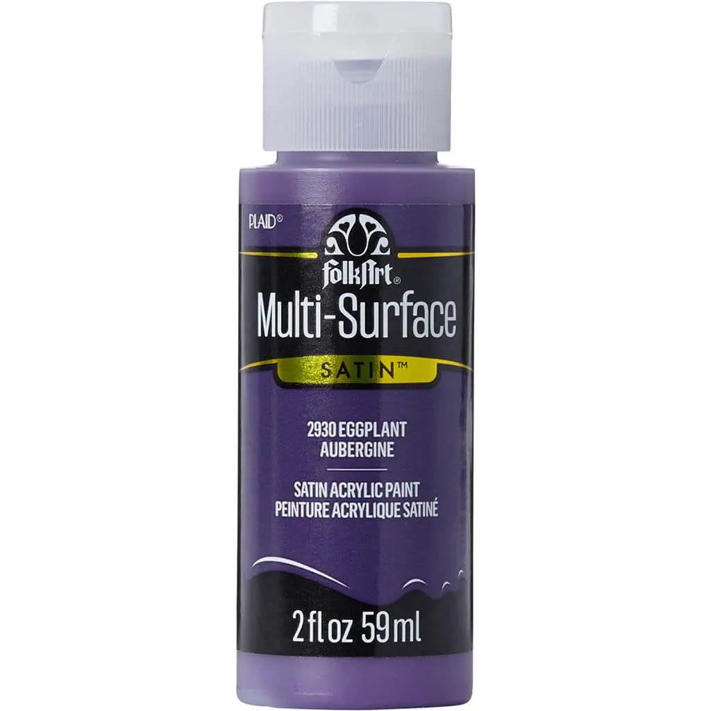 PLAID Folkart Multi-Surface Satin, 2oz, Eggplant