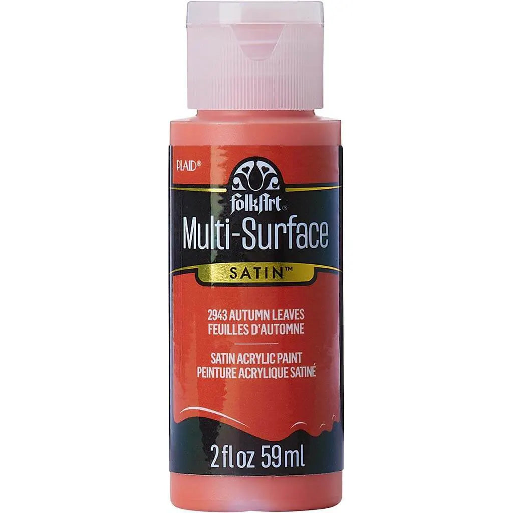 PLAID Folkart Multi-Surface Satin, 2oz, Autumn Leaves