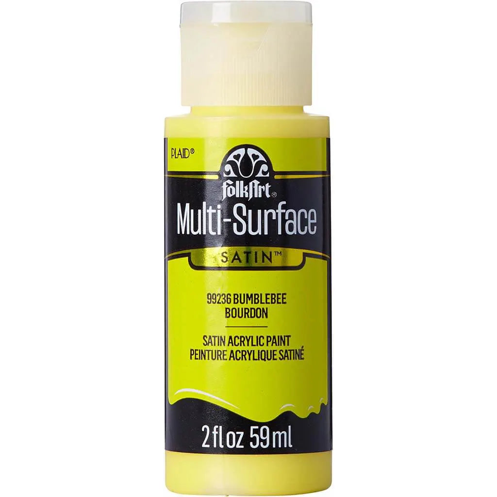 PLAID Folkart Multi-Surface Satin, 2oz, Bumblebee