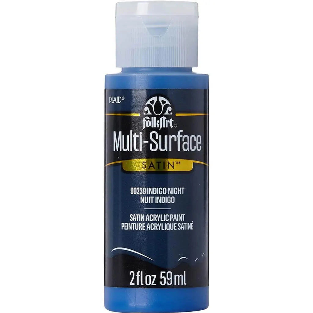 PLAID Folkart Multi-Surface Satin, 2oz, Indigo Night