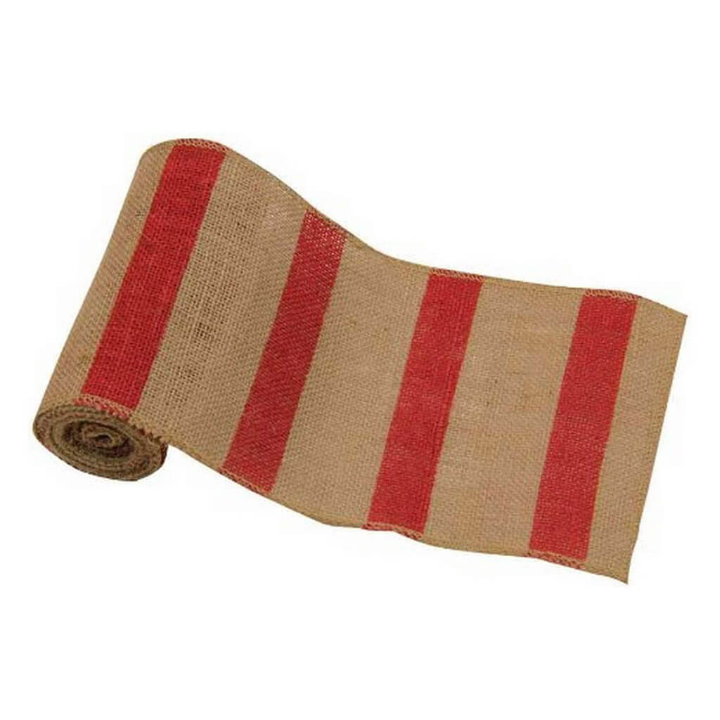 Burstripe Red Ribbon, 6in 10yd