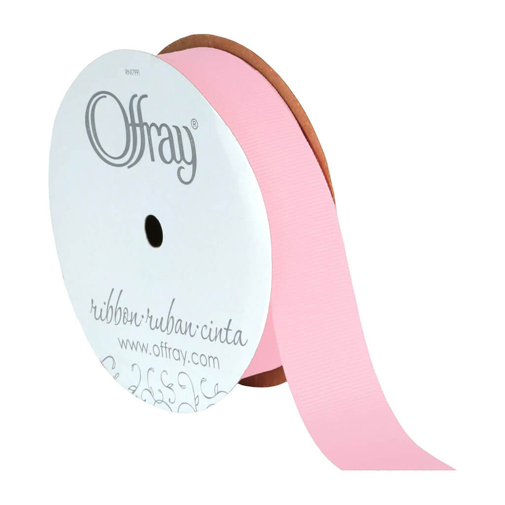 Grosgrain Craft Ribbon Light Pink 7/8in