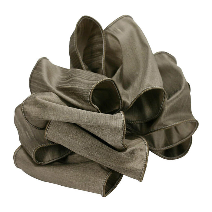 Wired Edge Taj Craft Ribbon Platinum, 4in