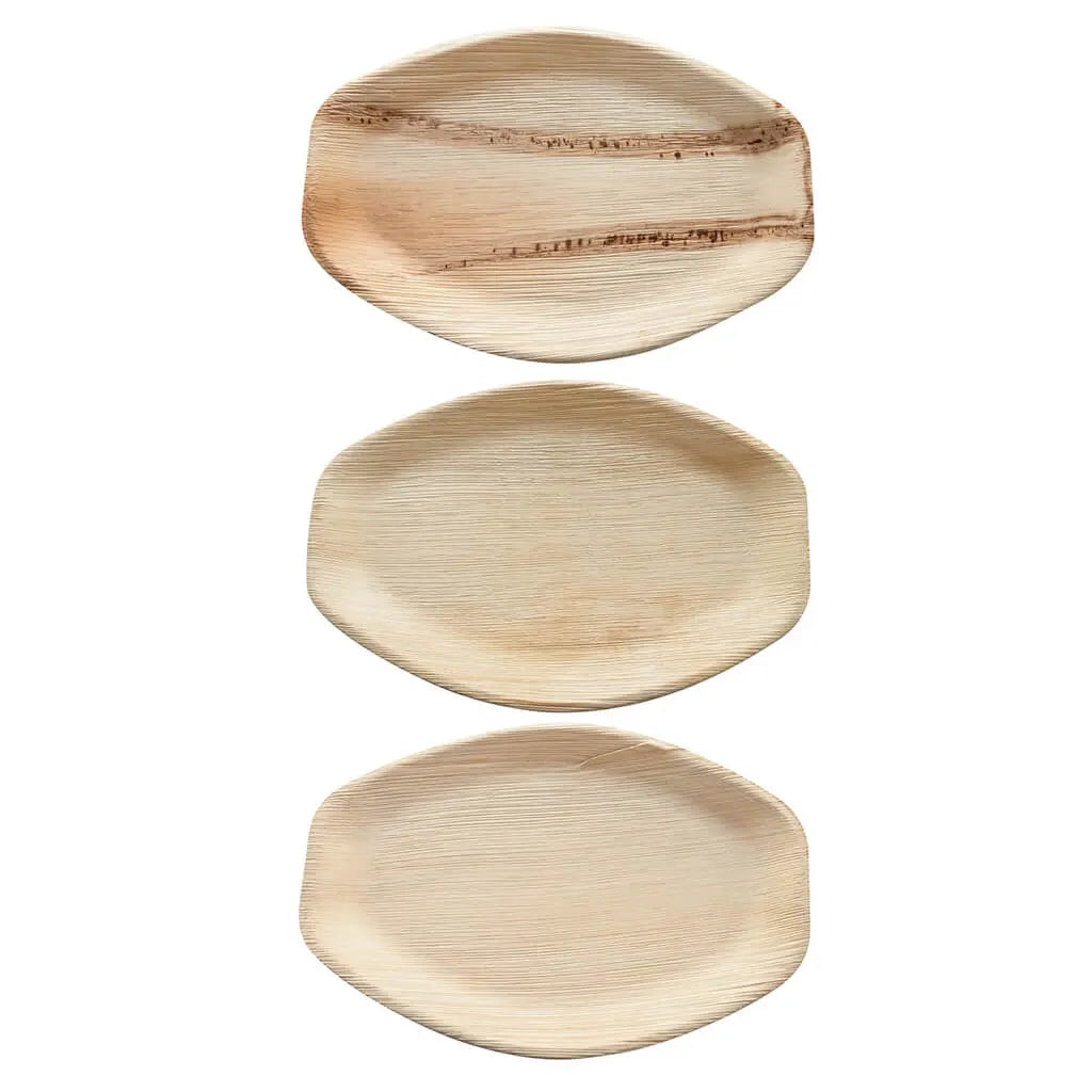 Palm Leaf Serving Tray 14.5in x 10in, 3ct