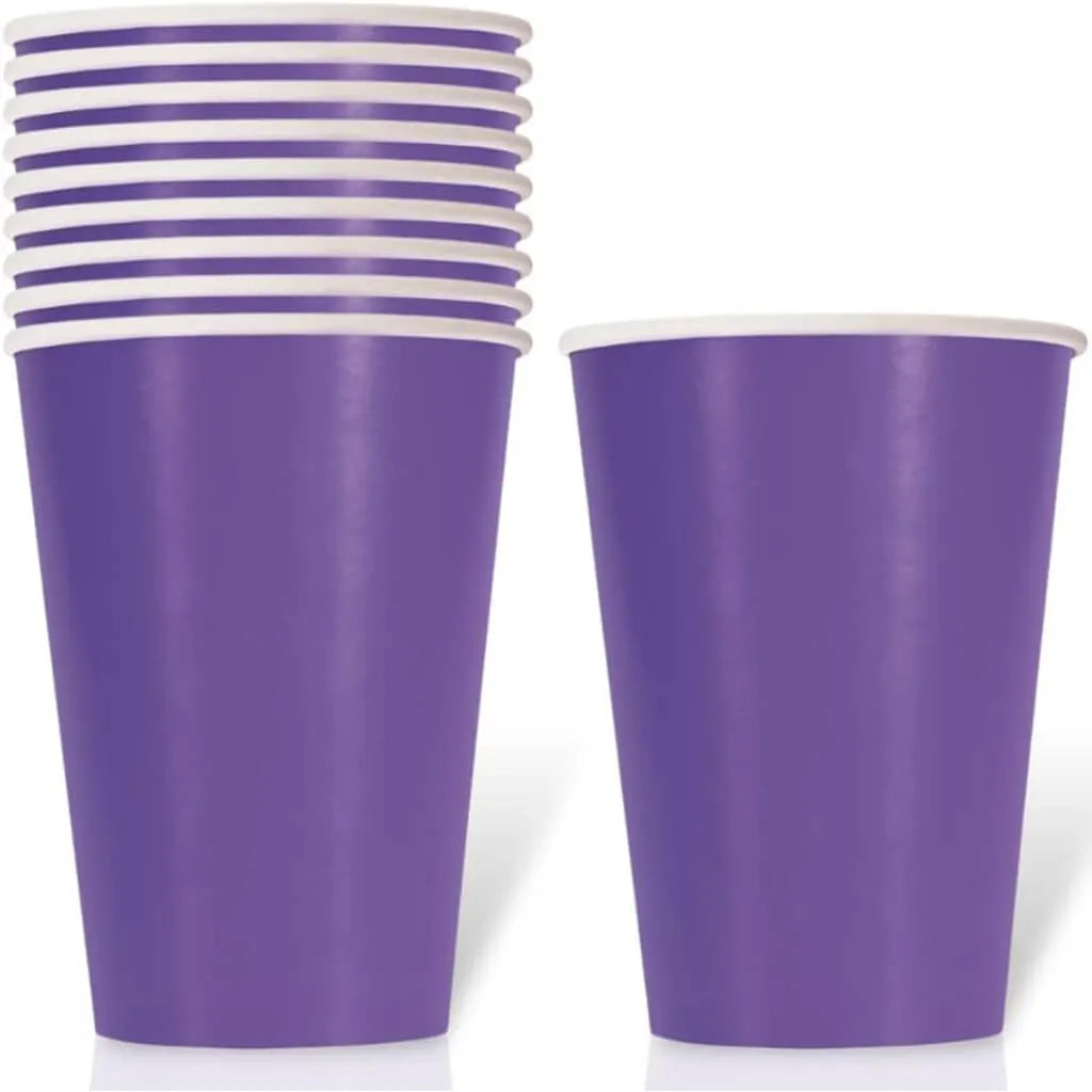 Neon Purple Cups 12oz, 10ct