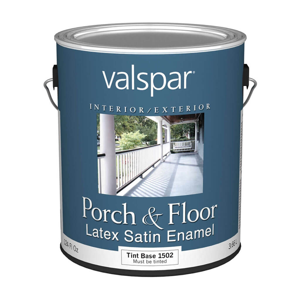 Valspar Latex Porch and Floor Paint, Satin, Tint Base, 1 gal