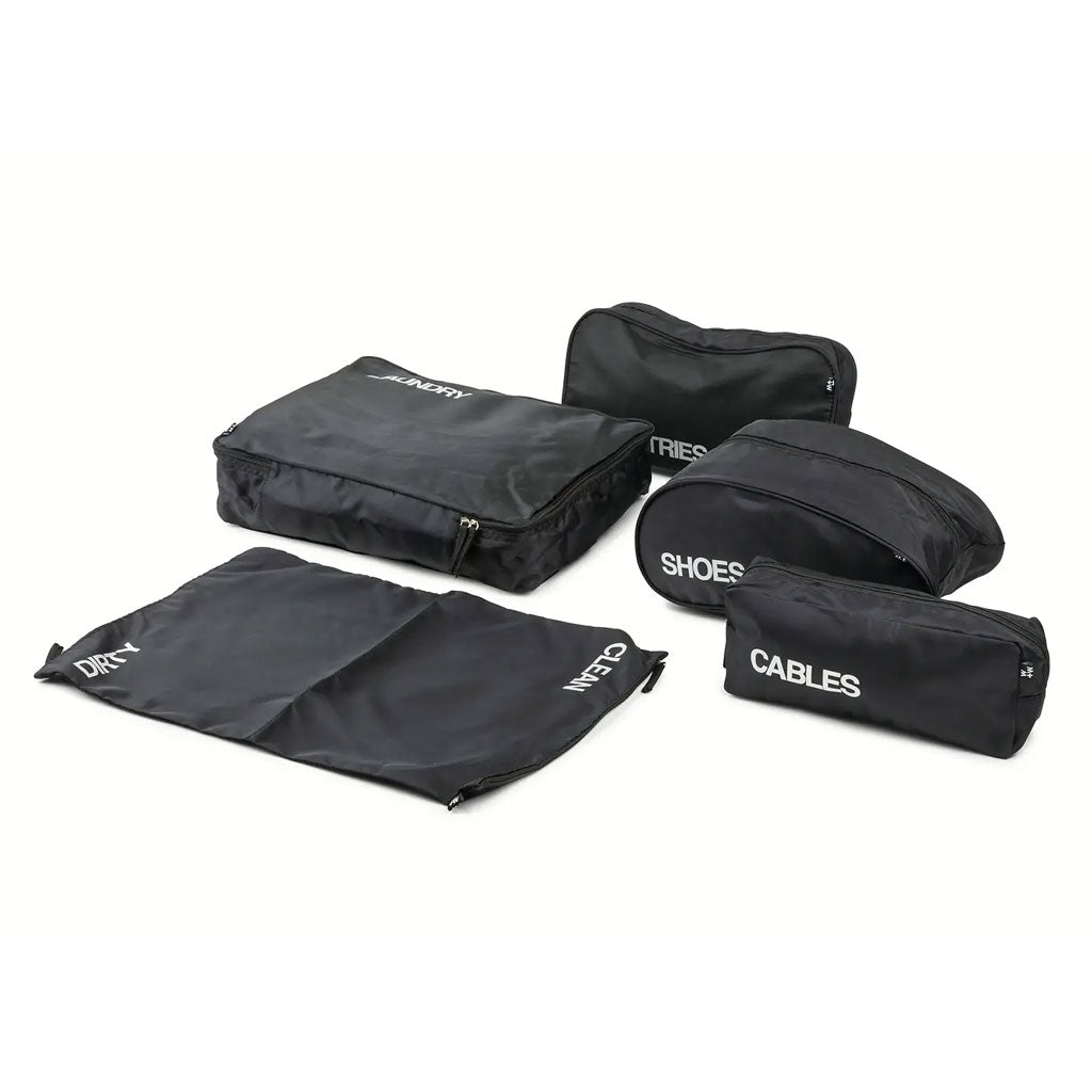 Travel Organizer Bags Set of 5, Black