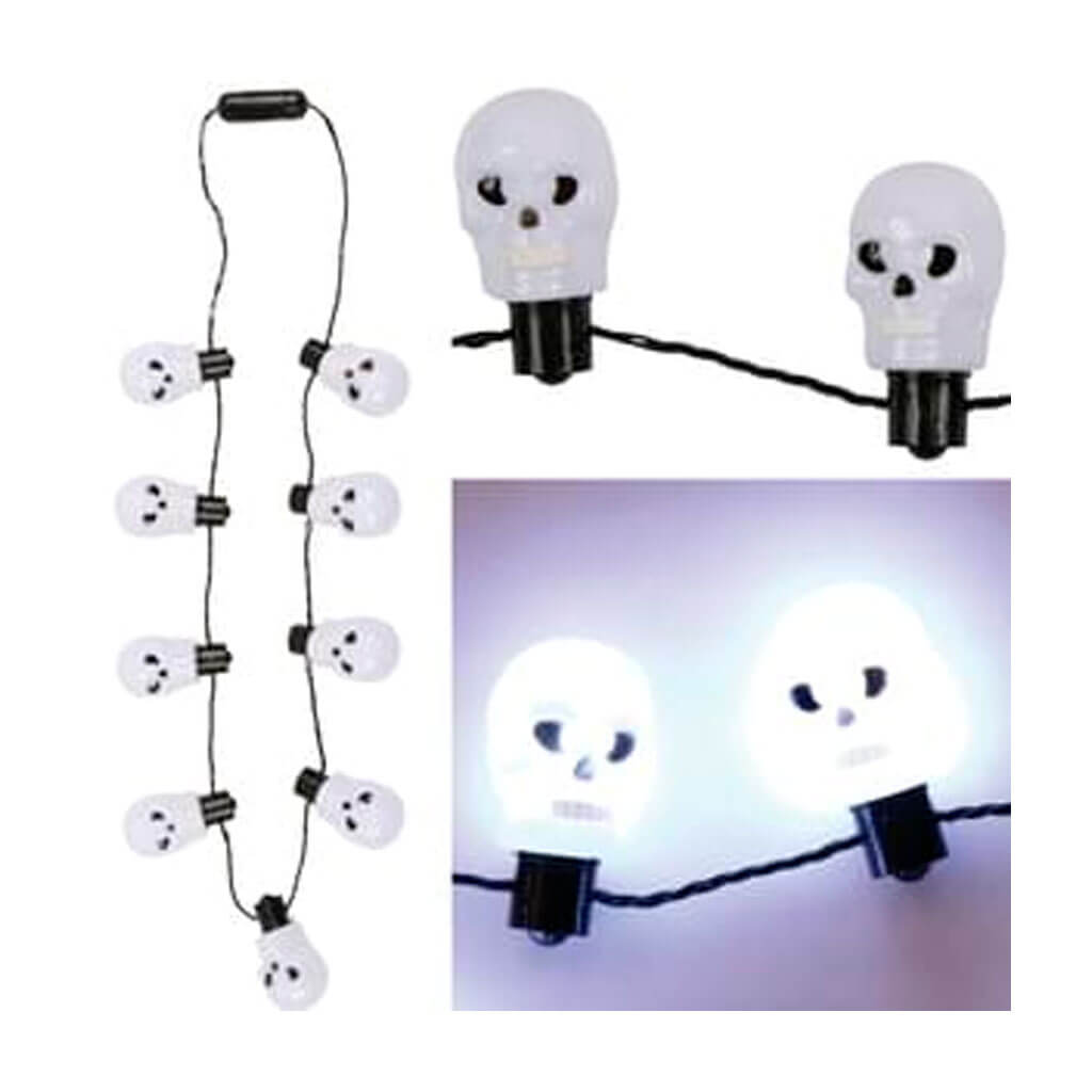 Light Up Skull Necklace