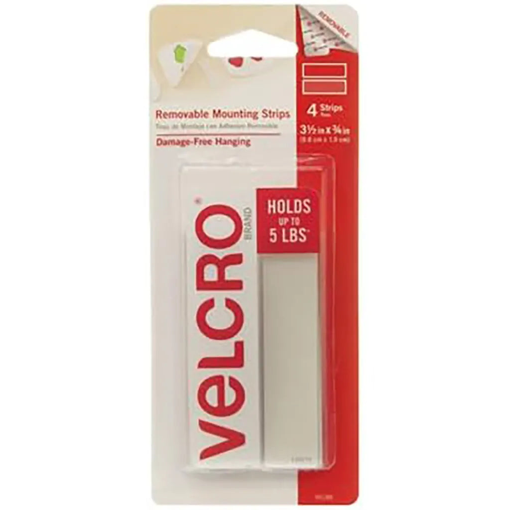 Removable Mounting Strips 3.5in X 3/4in