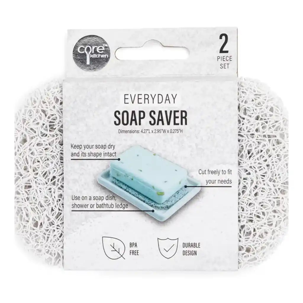Soap Savers 2pc, White