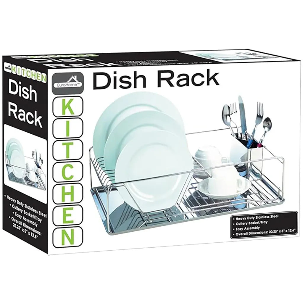 Stainless Steel Dish Rack 18.5in x 5in x 12.6in