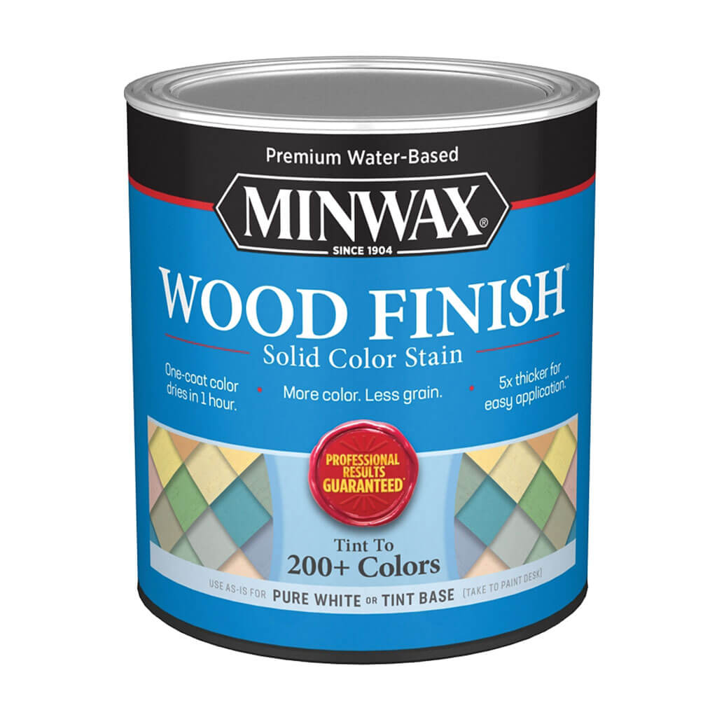 Minwax Wood Stain, Solid Stain Pure White Tint, Liquid, 32oz