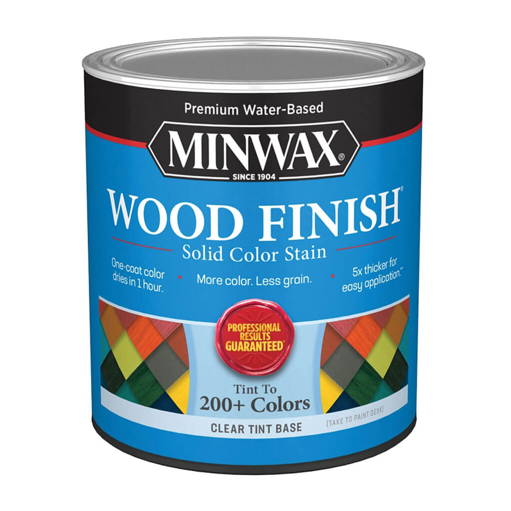 Minwax Wood Stain, Solid Stain, Clear Tint, Liquid, 32oz