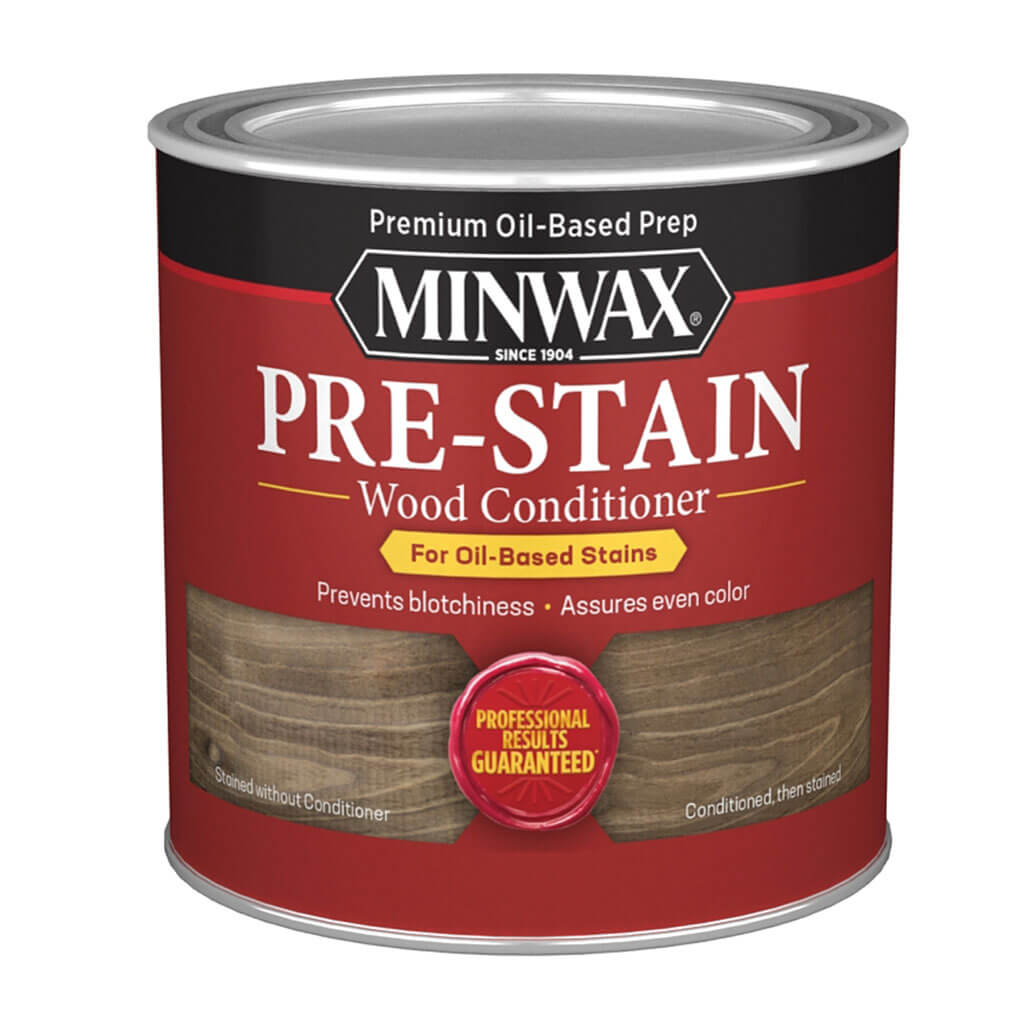 Minwax Pre-Stain Wood Conditioner, Clear, Liquid, 0.5pt