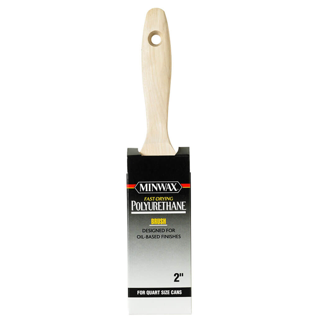 Minwax Polyurethane Stain Brush White China Bristle, 2in