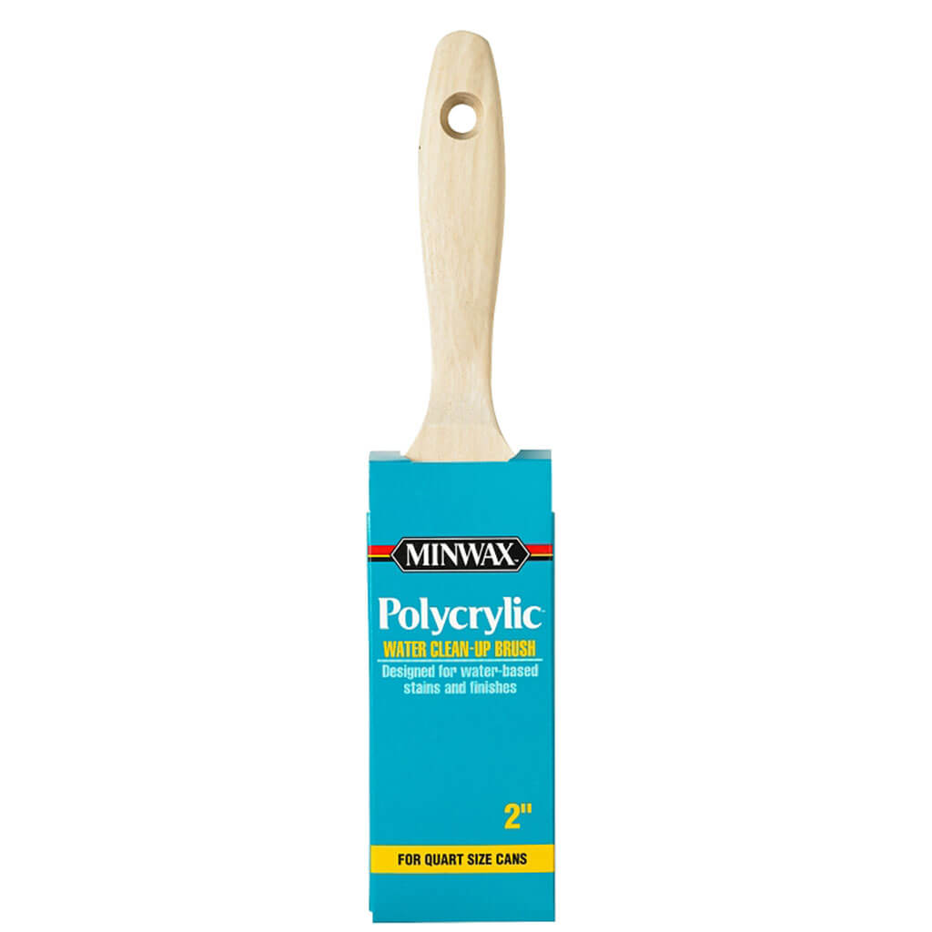 Minwax Polycrylic Paint Brush, Synthetic Bristle, 2in