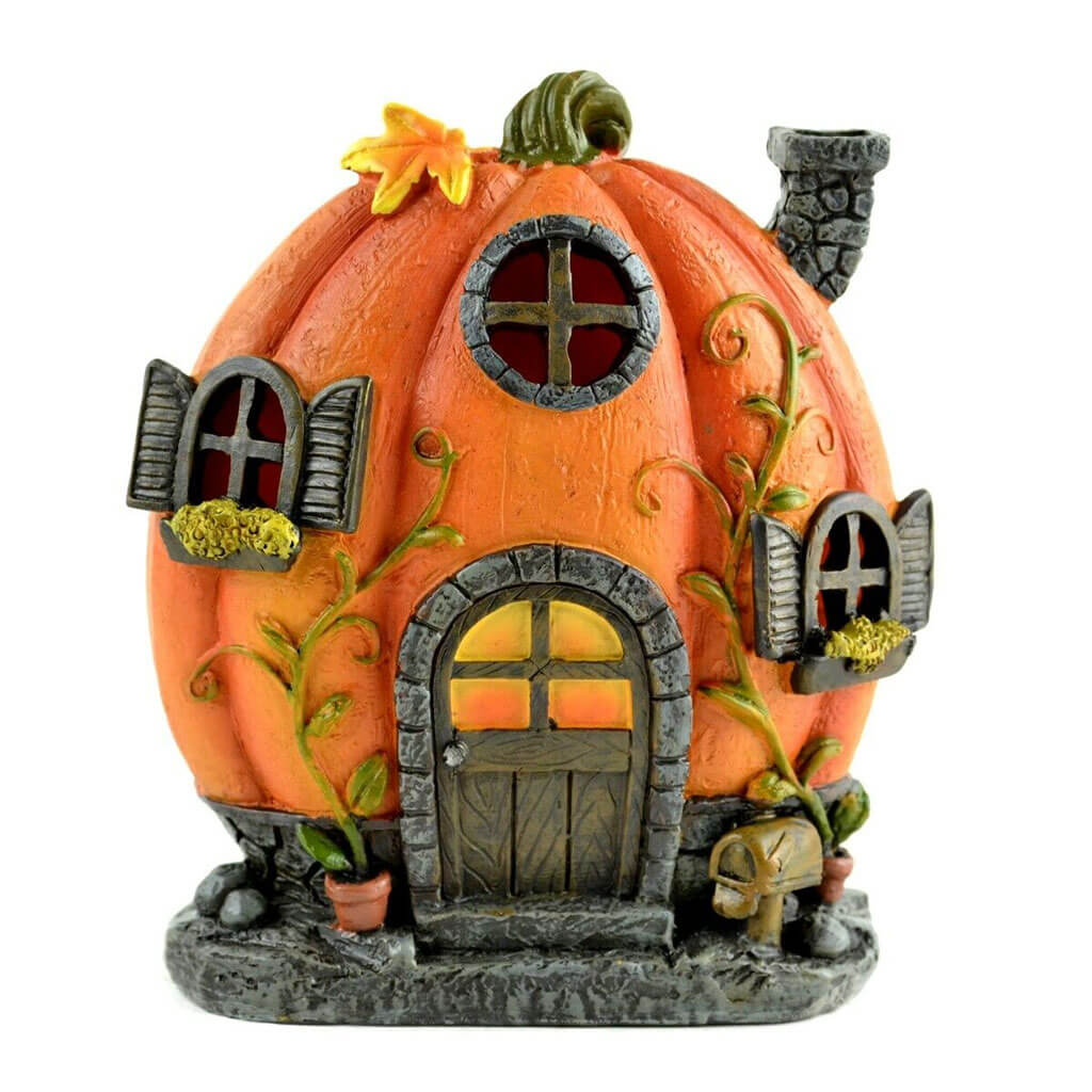 Touch of Nature 6in LED Pumpkin House, 1pc